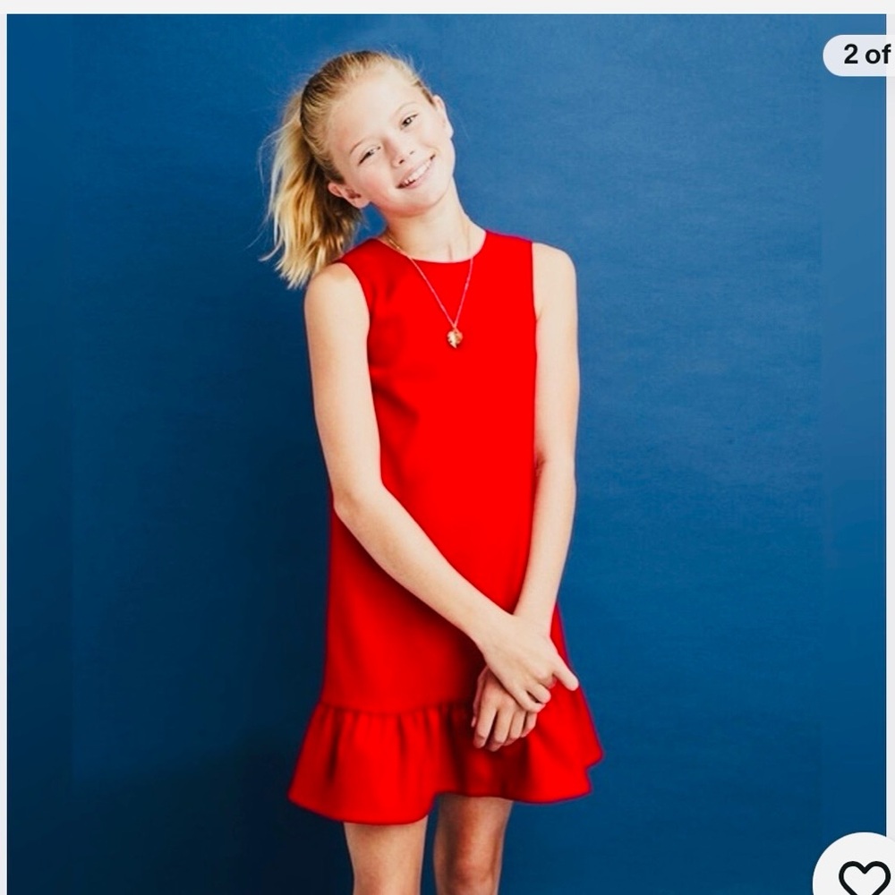 NWT Vineyard Vines Girls Drop Waist Pointe Dress Size:M